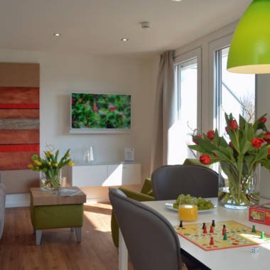 Ferienwohnung Weststrand Norderney Wohnbereich