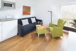 Wohnzimmer Ferienwohnung Inselblick Norderney