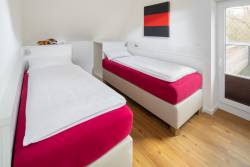 Schlafzimmer Luxus Ferienwohnung Leuchtturm Norderney