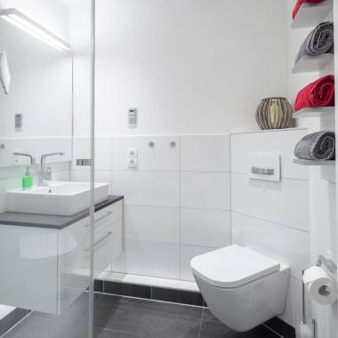 Badezimmer der exklusiven Ferienwohnung Marienhöhe Norderney