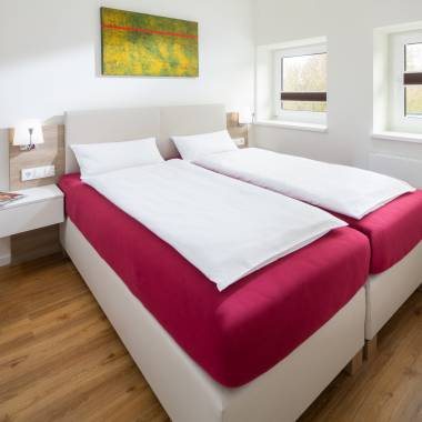 Schlafzimmer der Ferienwohnung Marienhöhe auf Norderney