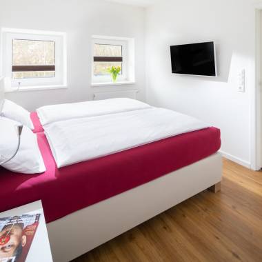 Schlafzimmer der Ferienwohnung Marienhöhe auf Norderney