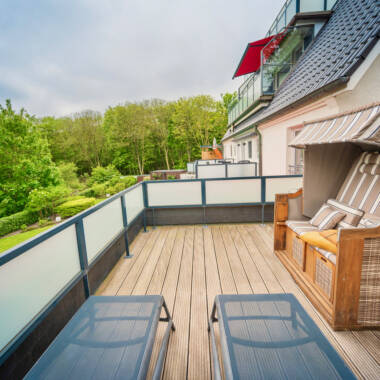 Dachterrasse Ferienwohnung Leuchtturm Norderney