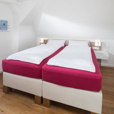Ferienwohnung Weststrand Norderney Schlafzimmer