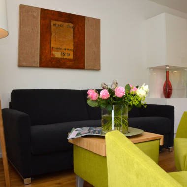 Wohnzimmer Ferienwohnung Leuchtturm Norderney