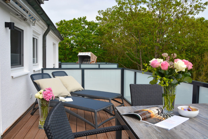 Balkon der Ferienwohnung Marienhöhe auf Norderney
