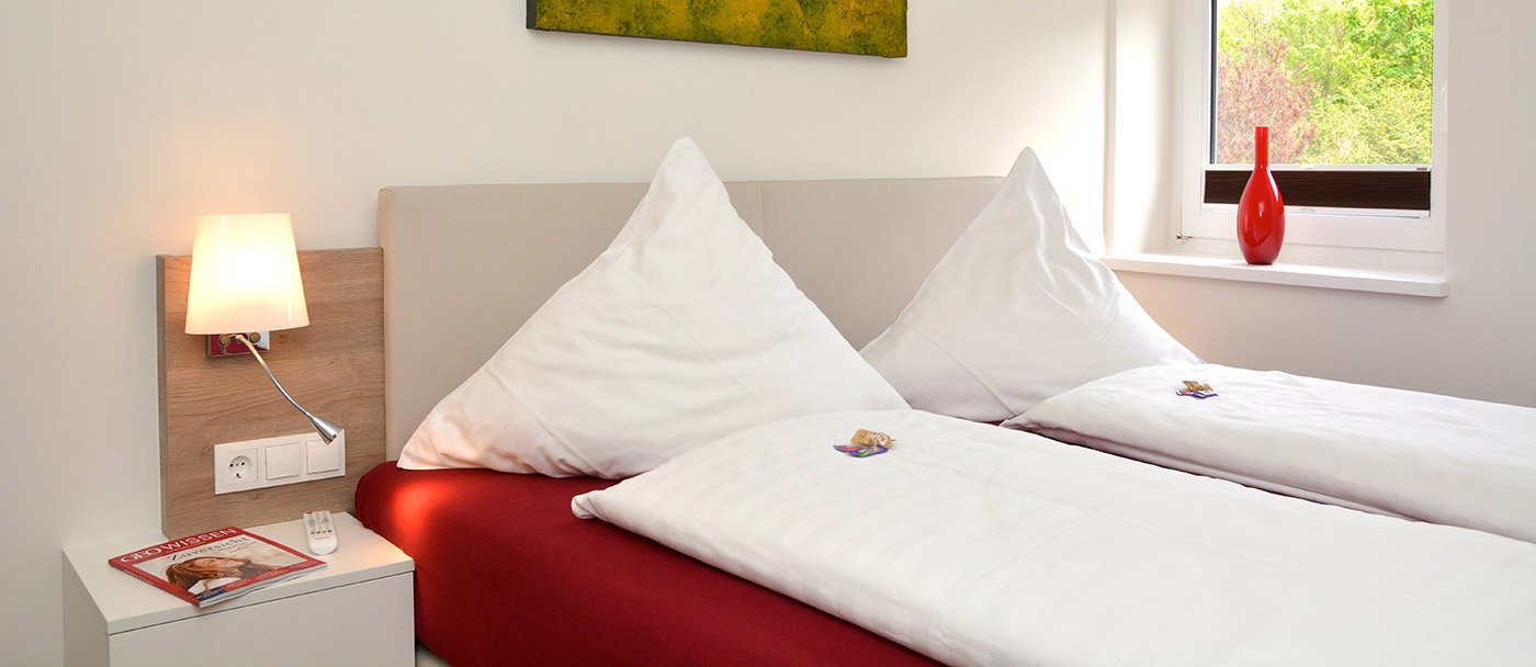 Storchennest Norderney Ferienwohnung Marienhoehe Schlafzimmer